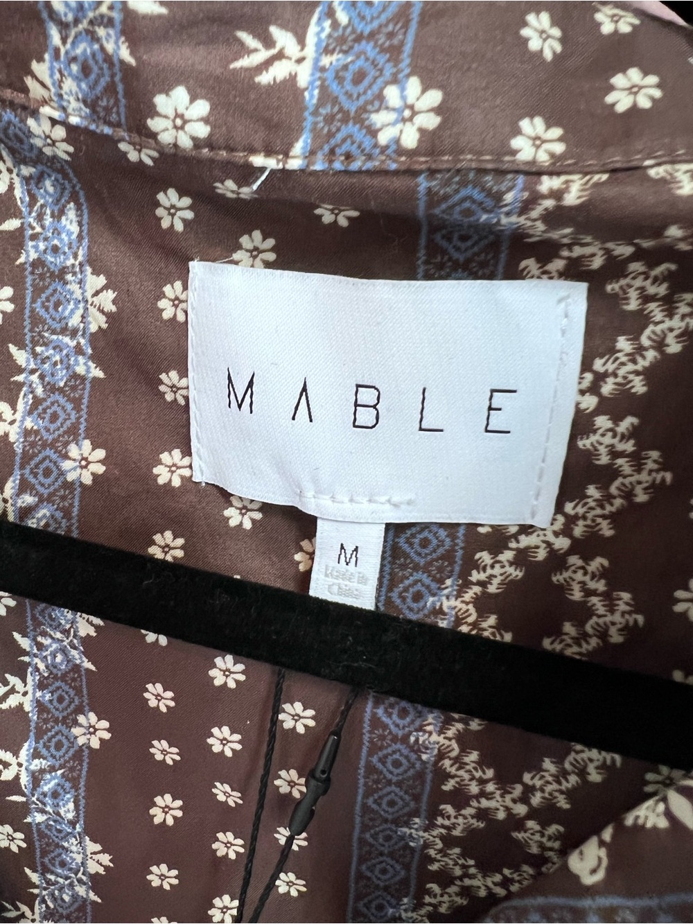 NWT MABEL Brown Patterned Prairie Dress, M - Picture 13 of 13
